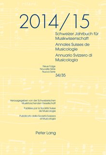 Couverture_Schweizer Jahrbuch fuer Musikwissenschaft- Annales Suisses de Musicologie- Annuario Svizzero di Musicologia