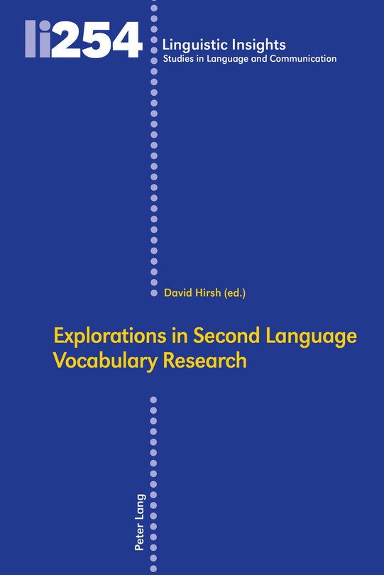 Front cover_Explorations in Second Language Vocabulary Research