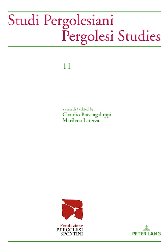 Couverture_Studi Pergolesiani- Pergolesi Studies