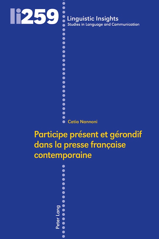 Couverture_Participe pr�sent et g�rondif dans la presse fran�aise contemporaine