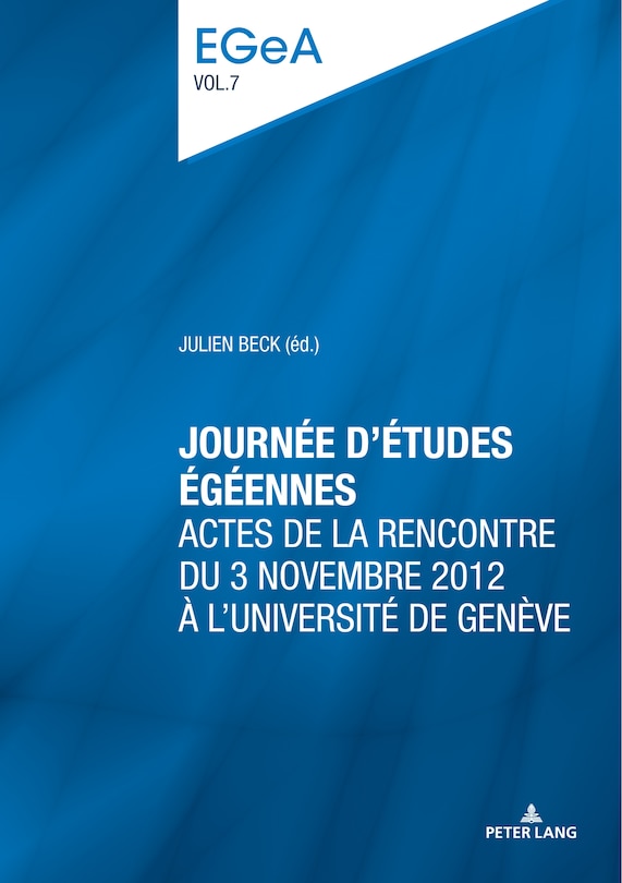 Couverture_Journ�e d'�tudes �g�ennes