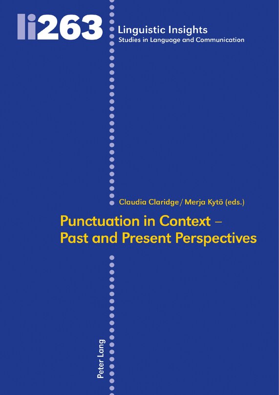 Couverture_Punctuation In Context - Past And Present Perspectives