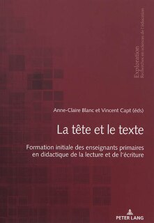 Couverture_La t�te et le texte