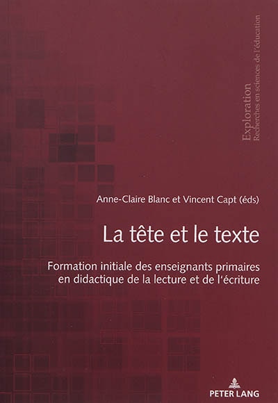 Couverture_La t�te et le texte