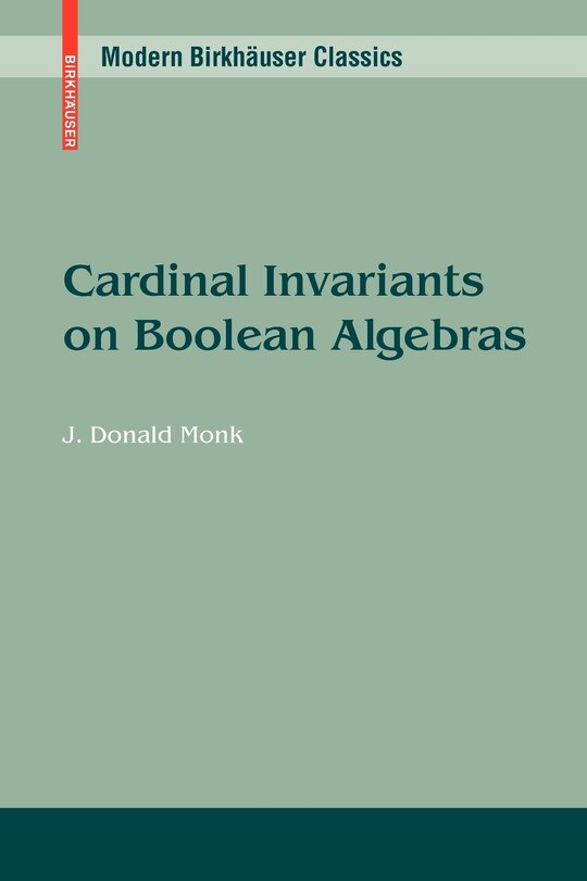 Couverture_Cardinal Invariants On Boolean Algebras