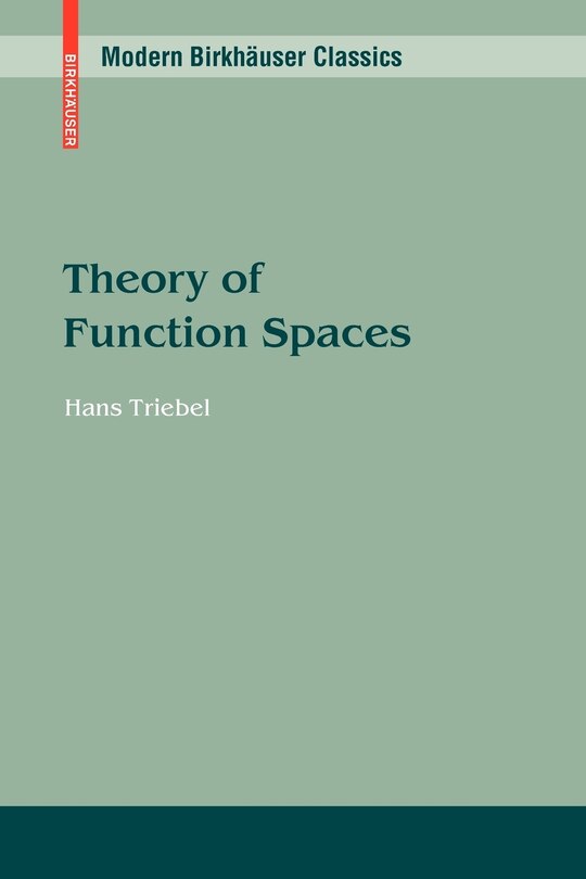 Front cover_Theory of Function Spaces