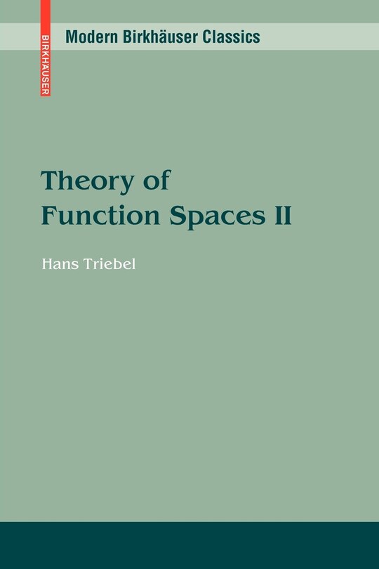 Couverture_Theory of Function Spaces II