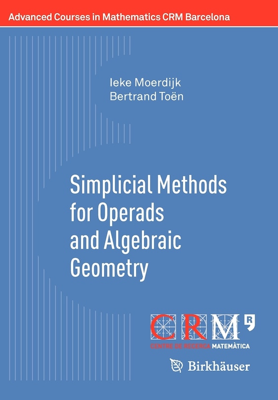 Front cover_Simplicial Methods for Operads and Algebraic Geometry