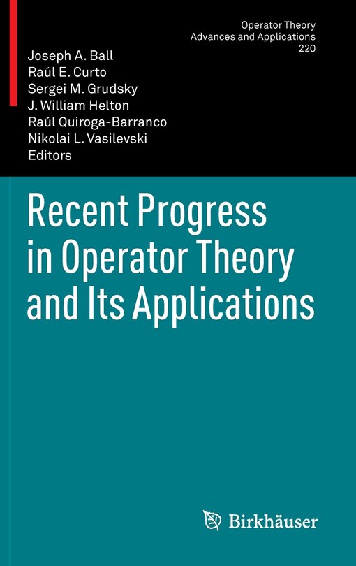 Front cover_Recent Progress in Operator Theory and Its Applications