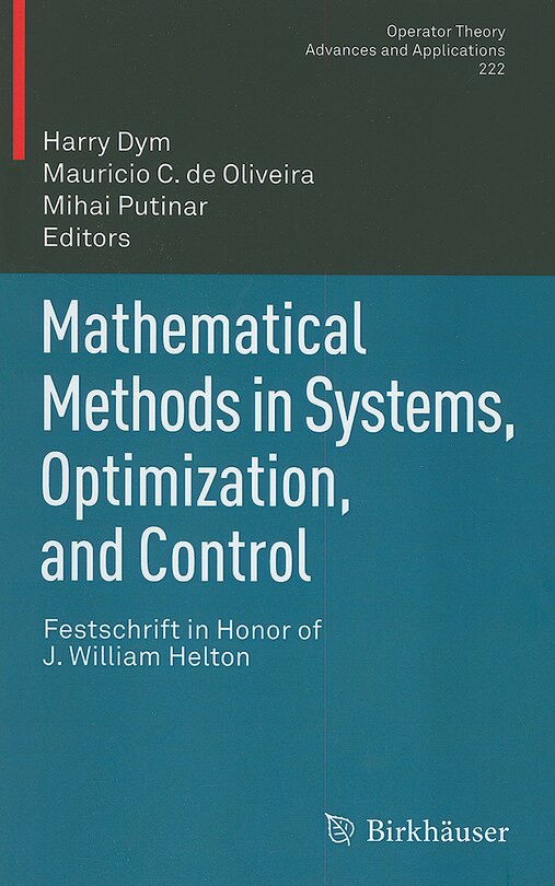 Front cover_Mathematical Methods in Systems, Optimization, and Control