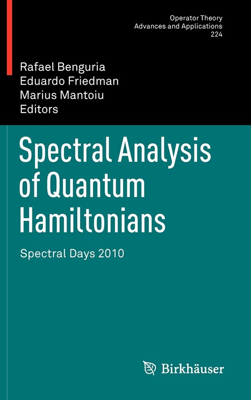 Front cover_Spectral Analysis of Quantum Hamiltonians