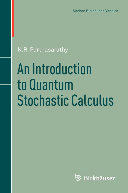 Couverture_An Introduction to Quantum Stochastic Calculus
