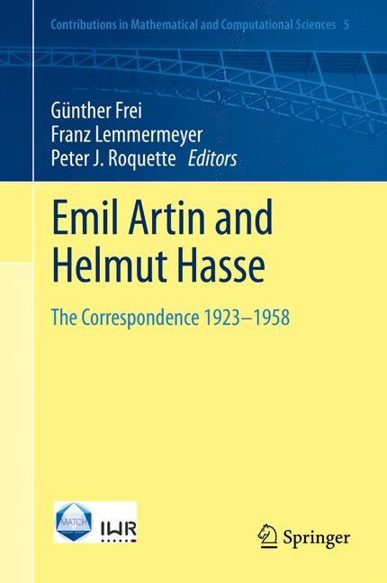 Front cover_Emil Artin And Helmut Hasse