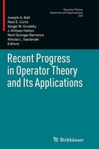 Front cover_Recent Progress in Operator Theory and Its Applications
