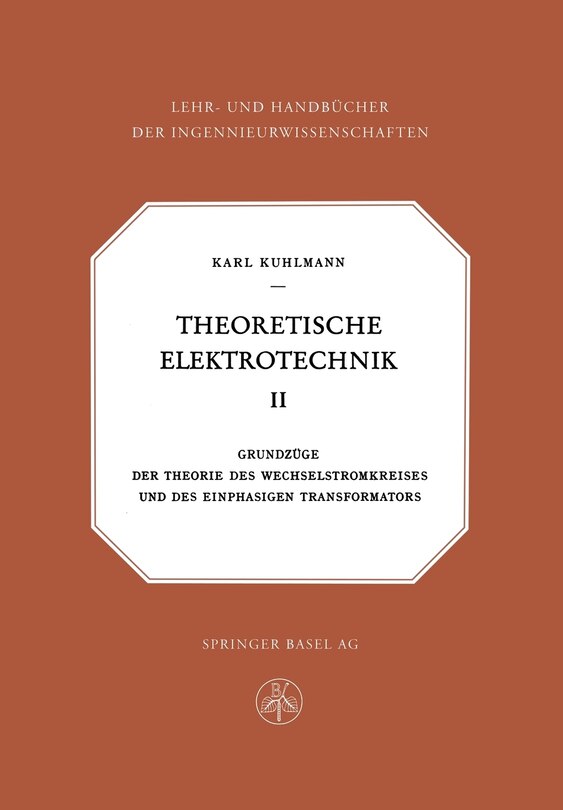 Front cover_Theoretische Elektrotechnik