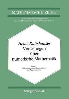 Front cover_Vorlesungen über Numerische Mathematik