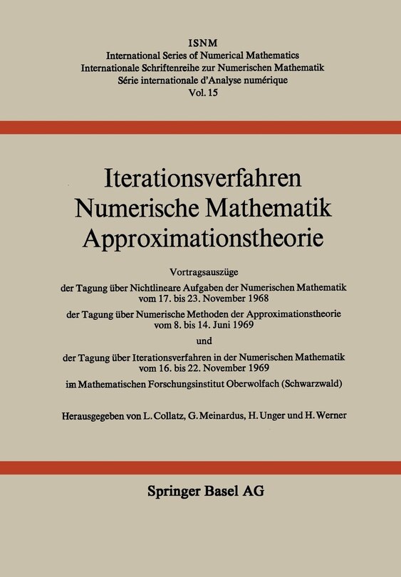 Front cover_Iterationsverfahren Numerische Mathematik Approximationstheorie