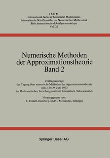 Front cover_Numerische Methoden der Approximationstheorie