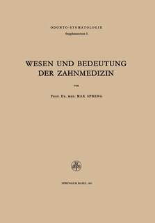 Front cover_Wesen und Bedeutung der Zahnmedizin