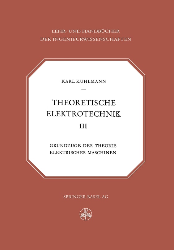 Front cover_Theoretische Elektrotechnik