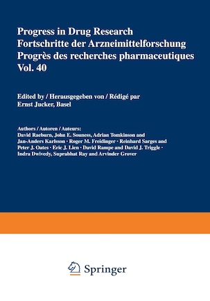 Progress In Drug Research / Fortschritte Der Arzneimittelforschung / Progres Des Recherches Pharmaceutiques