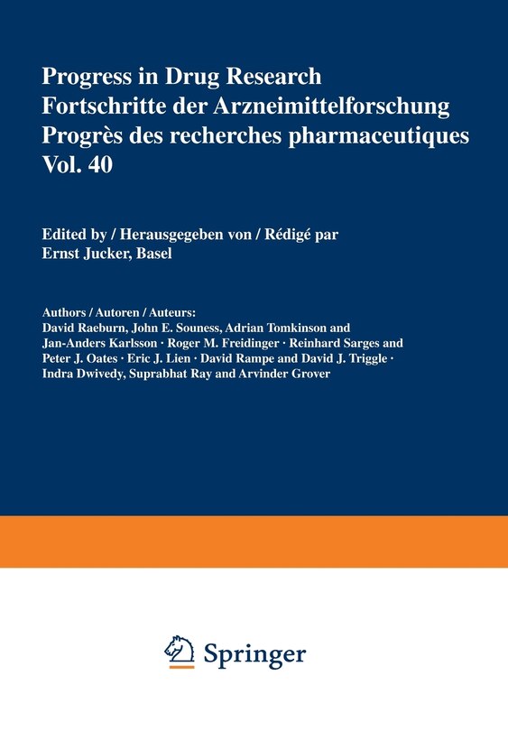 Front cover_Progress In Drug Research / Fortschritte Der Arzneimittelforschung / Progres Des Recherches Pharmaceutiques