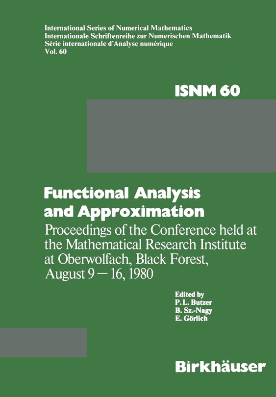 Front cover_Functional Analysis and Approximation