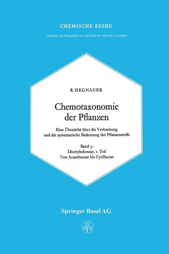 Front cover_Chemotaxonomie Der Pflanzen