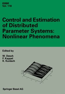Couverture_Control And Estimation Of Distributed Parameter Systems