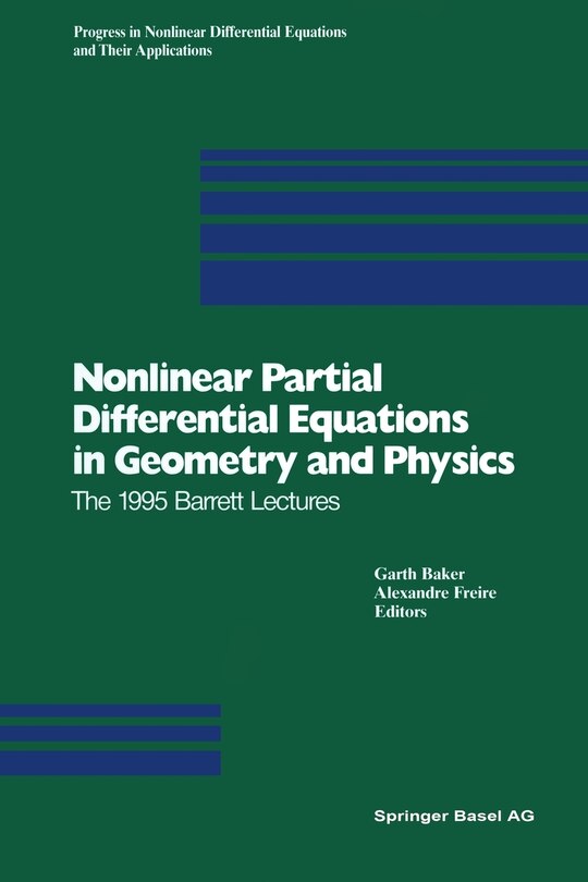 Front cover_Nonlinear Partial Differential Equations in Geometry and Physics
