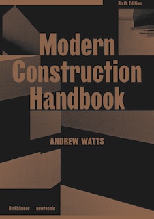 Couverture_Modern Construction Handbook