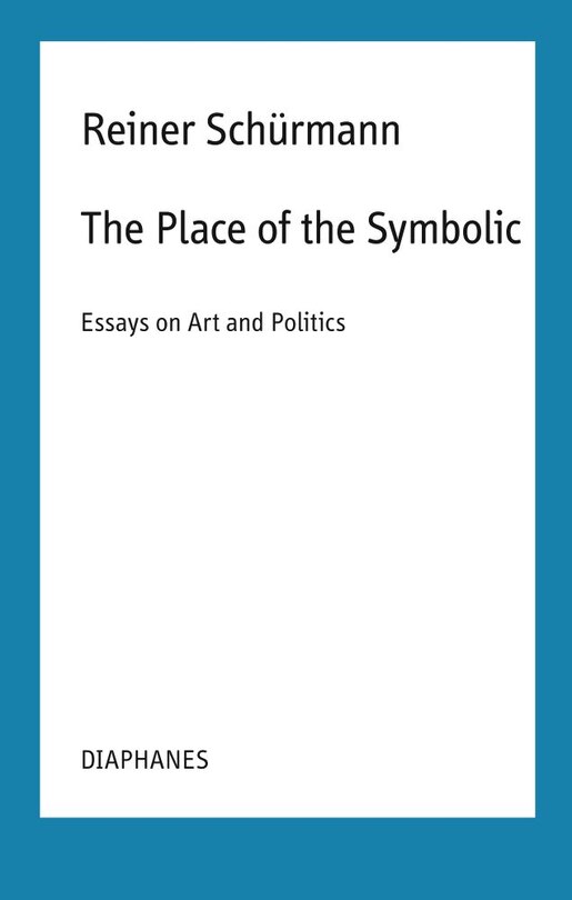 Front cover_The Place of the Symbolic