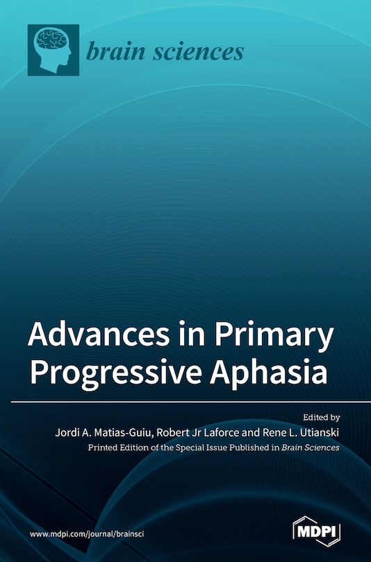 Couverture_Advances in Primary Progressive Aphasia