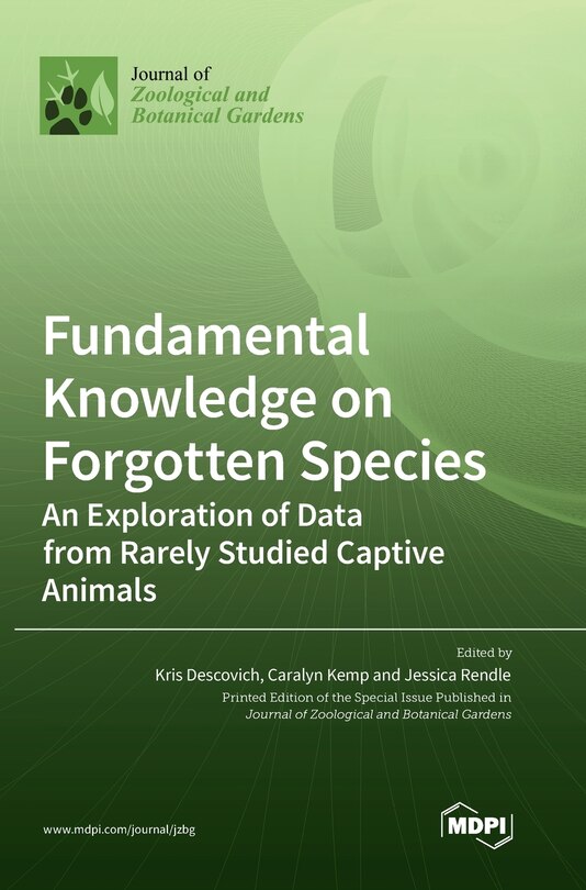 Couverture_Fundamental Knowledge on Forgotten Species