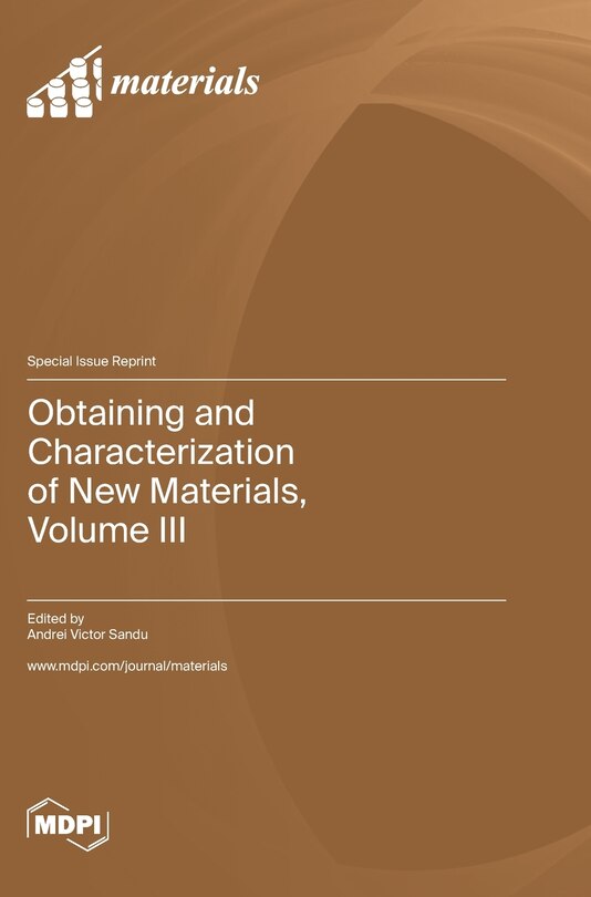 Couverture_Obtaining and Characterization of New Materials, Volume III