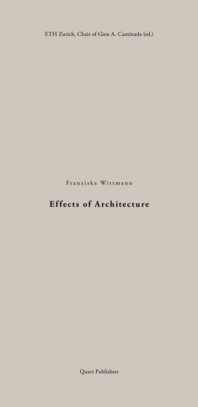 Front cover_Effects Of Architecture