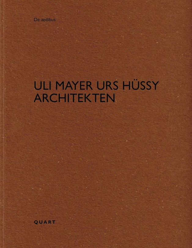 Front cover_uli mayer urs h&uuml;ssy architekten