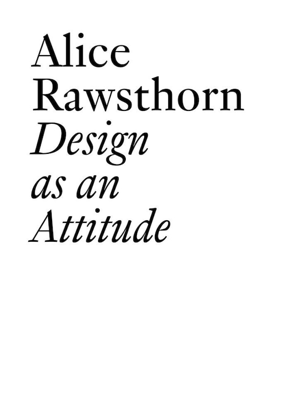 Couverture_Design As An Attitude: New Edition