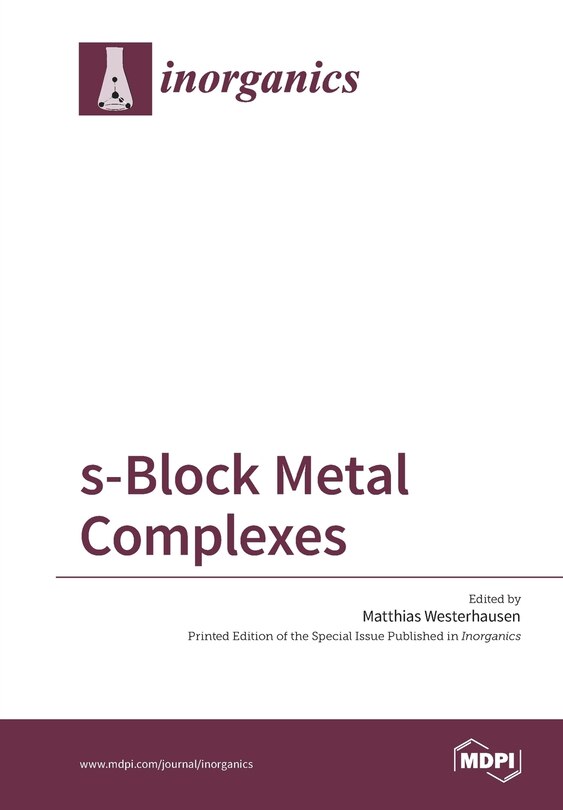 Couverture_s-Block Metal Complexes