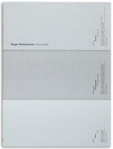 Front cover_Roger Boltshauser—Response