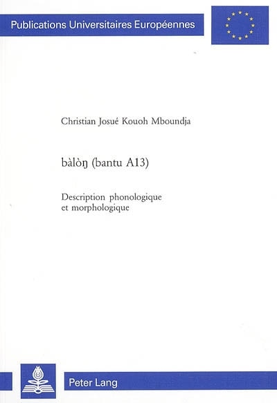 bàlòŋ (bantu A13): Description phonologique et morphologique