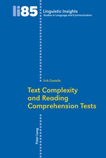 Front cover_Text Complexity and Reading Comprehension Tests