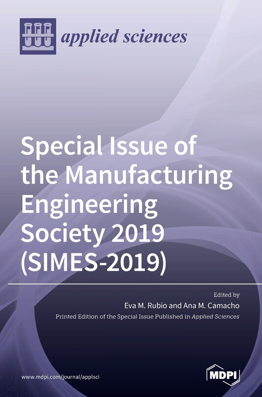 Couverture_Special Issue Of The Manufacturing Engineering Society 2019 (simes-2019)