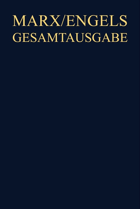 Front cover_Karl Marx / Friedrich Engels: Werke, Artikel, Entwürfe Januar bis Dezember 1853