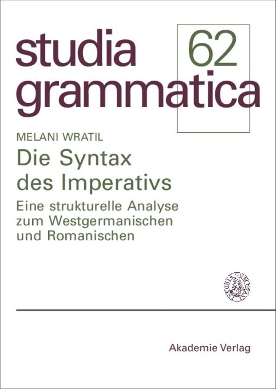 Front cover_Die Syntax des Imperativs