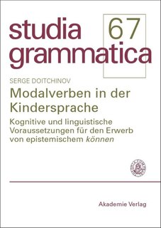 Front cover_Modalverben in der Kindersprache