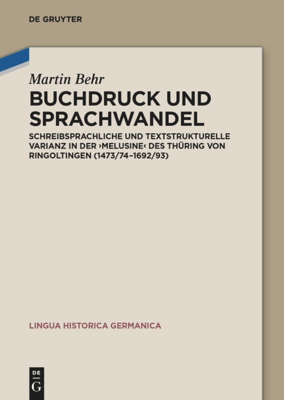 Front cover_Buchdruck und Sprachwandel