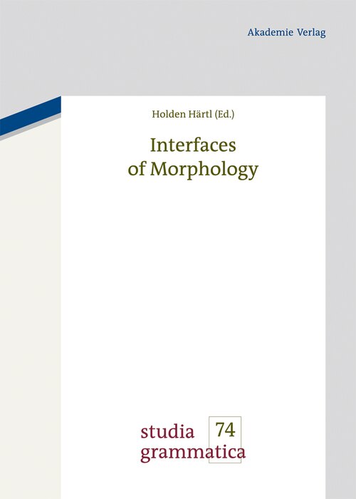 Front cover_Interfaces of Morphology