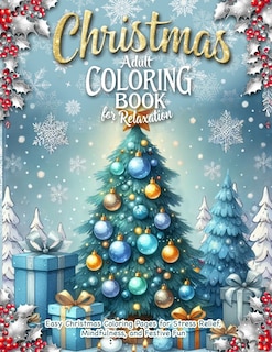 Front cover_Christmas Adult Coloring Book for Relaxation