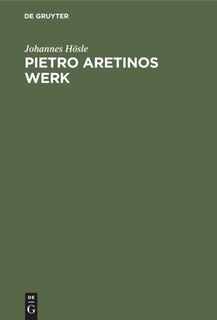 Front cover_Pietro Aretinos Werk